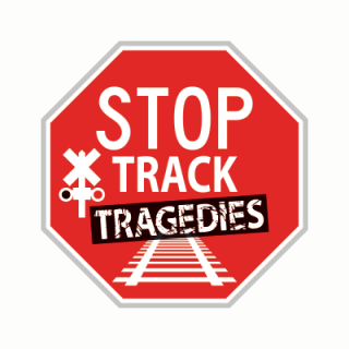 The Stop Track Tragedies campaign logo